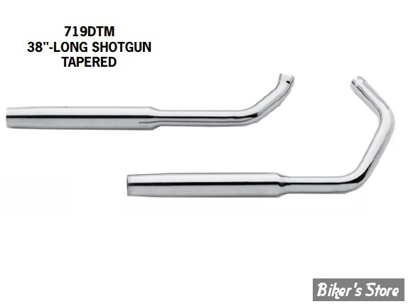 Echappement Paughco Sportster Rigide Shotgun Tapered