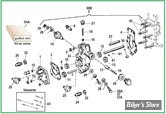  ECLATE K - PIECE N° 00 - ECLATE PIECES DE POMPE A HUILE - BIGTWIN 36/67