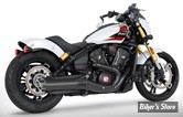 SILENCIEUX -  FREEDOM PERFORMANCE - INDIAN SCOUT 2025UP - INDIAN SCOUT 4" SLIP-ONS - CORPS : NOIR / EMBOUT SCULPTED : NOIR RACING - IN00559