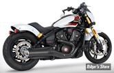 SILENCIEUX -  FREEDOM PERFORMANCE - INDIAN SCOUT 2025UP - INDIAN SCOUT 4" SLIP-ONS - CORPS : NOIR / EMBOUT SOLID : CHROME RACING - IN00573