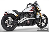 ECHAPPEMENT - FREEDOM PERFORMANCE - INDIAN SCOUT 2025UP - RADICAL RADIUS 2 EN 2 - CHROME / EMBOUTS : DROITS NOIR STAR- IN00633