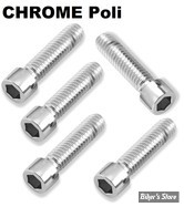 VIS TETE ALLEN / BTR - 3/8-16 X 19.00MM / 3/4" - GARDNER WESCOTT - CHROME POLI - LE PAQUET 5 PIECES