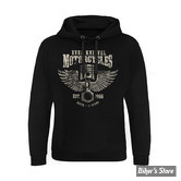 - SWEAT SHIRT A CAPUCHE - EVEL KNIEVEL - Motorcycles Epic hoodie - BLACK - TAILLE M