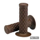 POIGNEES BILTWELL - THRUSTER - THRUSTER TPV GRIPS - CHOCOLATE - 6702-0401 - (NEUF: NI REPRIS, NI ECHANGEE)