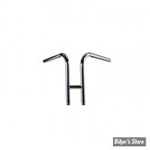 GUIDON  RABBIT - TC BROS - 1" RABBIT HANDLEBAR - HAUTEUR  : 12" - AVEC EMPREINTES - CHROME - 101-0297