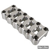 POUR GUIDON Ø 25.40 MM - TC BROS - RISERS - PRO SERIES MODULAR RISERS : PLATINE OPTIONNELLE - COULEUR : ALU - 101-0529