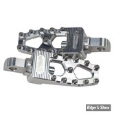 - REPOSES PIEDS  - TC BROS - PRO SERIES MX LITE FOOT PEGS - FINITION : ARGENT - 102-0105