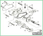 ECLATE A - PIECES DE DEMARREUR - SPORTSTER 1967 / 1980