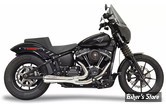 ECHAPPEMENT - BASSANI - SOFTAIL FXFB/FXLR/FLSL/FXST/FXBB 18up - 2-into-1 Ripper Short Exhaust System - CHROME - 1S73E