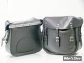 SACOCHES - OEM 11786-XM - ARMY STYLE LEATHER SADDLEBAG SET - NOIR - 1178517