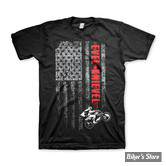 - TEE-SHIRT - EVEL KNIEVEL - Flag T-shirt - BLACK / NOIR - TAILLE M