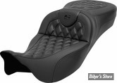 - SELLE SADDLEMEN - RoadSofa™ allongée - TOURING 08/23 - FIBRE DE CARBONE - LS - COUTURES : NOIR - 808-07B-20700