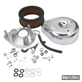 FILTRE A AIR - S&S - CLASSIC TEARDROP AIR CLEANER KIT - BIG TWIN 93/99 / SPORTSTER 91/03 - AVEC CARBURATEUR S&S E OU G - CHROME - 17-0404