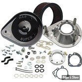 FILTRE A AIR - S&S - CLASSIC TEARDROP AIR CLEANER KIT - Sportster 91/06 - Avec Carburateur d'Origine - NOIR BRILLANT  - 170-0182A