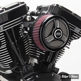 FILTRE A AIR - S&S - STEALTH AIR CLEANER KIT WITH TRI-SPOKE COVER - MILWAUKEE EIGHT TOURING 17UP / SOFTAIL 18UP - NOIR - 170-0392C