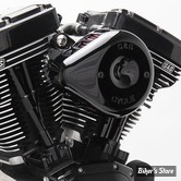 FILTRE A AIR - S&S - MINI TEARDROP STEALTH AIR CLEANER KIT - TOURING 02/07 / SOFTAIL 01/15 / DYNA 04/17 - TEARDROP MINI AIR CLEANER KIT - NOIR - 170-0442