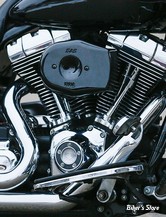 FILTRE A AIR - S&S - STEALTH Stealth Air Cleaner Kit with Tribute Cover - TOURING 08/16 / SOFTAIL 16/17 / DYNA FXDLS 16/17 - AVEC TIRAGE ELECTRONIQUE - TRIBUTE - NOIR - 170-0597