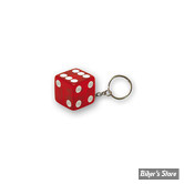 PORTE CLEFS - TRIKTOPZ - DICE - ROUGE TRANSPARENT