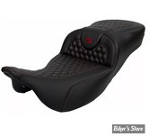 - SELLE SADDLEMEN - RoadSofa™ - TOURING 08/23 - Honeycomb Extended - COUTURES : ROUGE - 808-07B-19004