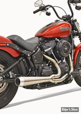 ECHAPPEMENT - BASSANI - SOFTAIL FXBB / FXLR / FLSL 18UP - ROAD RAGE III 2-INTO-1 SYSTEM - MEGAPHONE - INOX / STAINLESS