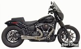 ECHAPPEMENT - BASSANI - SOFTAIL FXFB/FXLR/FLSL/FXST/FXBB 18up - 2-into-1 Ripper Short Exhaust System - INOX - 1S73SSE