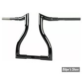 -  GUIDON LA CHOPPERS - HANDLEBAR HAMMERHEAD - 38MM / 1"1/2 - FLTRX 23UP - HAUTEUR : 35,50 CM / 14" - NOIR BRILLANT - LA-7328-14B