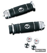 POIGNEES KURYAKYN - TRANSFORMER GRIPS - 82UP - CHROME - 6291 -  (NEUF: NI REPRIS, NI ECHANGEE)