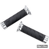 POIGNEES PRO GRIP - 862 Cruiser Grips - CHROME - 862-1 - (NEUF: NI REPRIS, NI ECHANGEE)