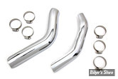 PARE CHALEUR - SPORTSTER 86/03 - OEM 67512-86 / 65719-86 - Smooth Heat Shield Set - CHROME - V-TWIN