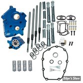 - KIT DE DISTRIBUTION PAR CHAINE / REFROIDIS PAR EAU / TWIN COOLED - Chain Drive Cam Chest Kit Without Cam - TUBES : CHROME  - 310-1265