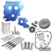 - KIT DE DISTRIBUTION PAR PIGNONS - TWINCAM 07/17 - S&S - Gear Drive Cam Chest Kit Without Cam - TUBES : CHROME - 310-1269