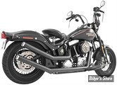 -  ECHAPPEMENT THORCAT / FREEDOM PERFORMANCE - SOFTAIL 86/99 - UPSWEEP - NOIR / EMBOUTS : STAR CHROME - HOMOLOGUÉ ECE