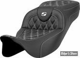 - SELLE SADDLEMEN - RoadSofa™ allongée - TOURING 08/23 - LS - COUTURES : BLANCHE - 808-07B-18406