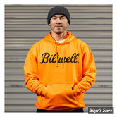 -SWEAT SHIRT A CAPUCHE - BILTWELL - Script pullover hoodie hi-vis - COULEUR : ORANGE - TAILLE : M