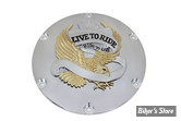 ECLATE I - PIECE N° 07 - Couvercle d embrayage - SPORTSTER 04UP - LIVE TO RIDE - chrome et dore