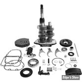 DOC B / PIÈCE N° 00A - KIT DE CONVERSION DE BDV 6 VITESSES - DD6 - BAKER DRIVETRAIN - SOFTAIL/DYNA 00/06 - DD6 : DIRECT DRIVE  6-SPEED BUILDER'S KIT - CARTER  : NOIR - DD6-411PL-03