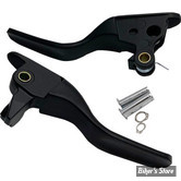 ECLATE L - PIECE N° 06 / 08 - KIT LEVIERS - OEM 36700249 / 42859-06B - TOURING 21UP - DRAG SPECIALTIES - SHORT LEVER SET - NOIR