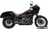 ECHAPPEMENT - BASSANI - SOFTAIL FLSB / FXRLRST - 2-into-1 The Ripper Short Road Rage Exhaust System - NOIR - 1S74RBE