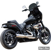  ECHAPPEMENT - S&S - SOFTAIL M8 FXFB/FXLR/FLSL/FXST/FXBB - 2-into-1 Qualifier Exhaust System - INOX BROSSÉ - 550-1105