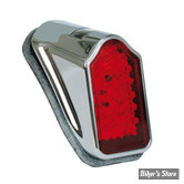 FEU ARRIERE - TOMBSTONE MINI - ECLAIRAGE LED - CHROME - CABOCHON ROUGE - EC