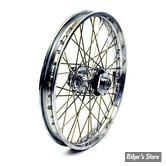 21 X 2.15 - ROUE AVANT 40 RAYONS - SOFTAIL FXST 84/99 / FXWG 84/86 / FXDWG 93/99 - OEM 43671-84 - CHROMÉE AVEC RAYONS chrome / MOYEU ACIER