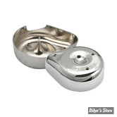 S&S - ECLATE A - PIECE N° 01A - COUVERCLE DE FILTRE À AIR - Notched Teardrop Air Cleaner Cover For Super E & G Carbs - CHROME - 17-0372