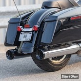 SILENCIEUX S&S - GNX Slip-On Mufflers - TOURING 17/23 - FINITION : CHROME / EMBOUTS : TUXEDO NOIR - 550-0991