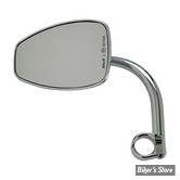 Ø GUIDON : 25,40MM / 1" - BILTWELL - UTILITY TEAR DROP MIRROR - ECE - FINITION : CHROME