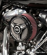 FILTRE A AIR - S&S - STEALTH AIR CLEANER KIT WITH TORKER COVER - MILWAUKEE EIGHT TOURING 17UP / SOFTAIL 18UP - NOIR - 170-0393C