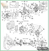  ECLATE K - PIECE N° 00 - ECLATE PIECES DE POMPE A HUILE - KNUCKLEHEAD 36/47