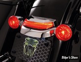 ECLATE O - PIECE N° 06 - FEU ARRIERE DE GARDE BOUE - FLHX/FLHXS/FLTRX/FLTRXS 14UP - CIRO - CROWN TAIL LIGHT WITH LIGHTSTRIKE™ LIGHTING - CORPS: CHROME / CABOCHON : ROUGE - 40173