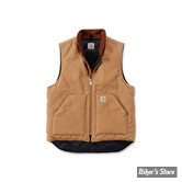 GILET SANS MANCHE - CARHARTT - DUCK VEST ARCTIC QUILT LINED - MARRON - TAILLE L - NEUF - NI REPRIS - NI ÉCHANGÉ -