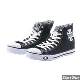 CHAUSSURES - WCC - WARRIOR HI TOPS - NOIR / BLANC - POINTURE 42