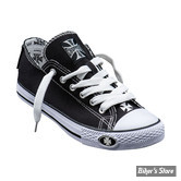 CHAUSSURES - WCC - WARRIOR LOW TOPS - NOIR / BLANC - POINTURE 43